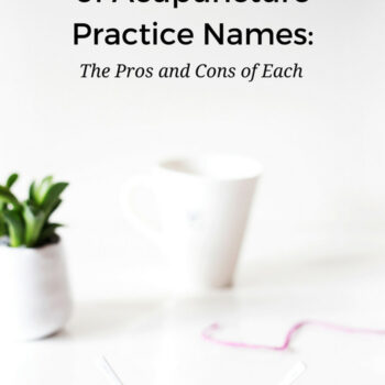 What should you name your acupuncture practice? Check out the three main categories of acupuncture business names and the pros and cons to each to help you get started! www.ModernAcu.com