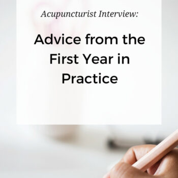 Advice from the first year out in acupuncture practice with Mara Carlini, LAc. What would she do differently? What was totally unexpected? www.ModernAcu.com