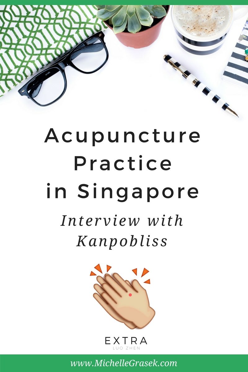 What's it like to practice acupuncture in Singapore? Acupuncturist Jun Negoro, creator of the amazing Instagram account @Kanpobliss, shares all! www.MichelleGrasek.com