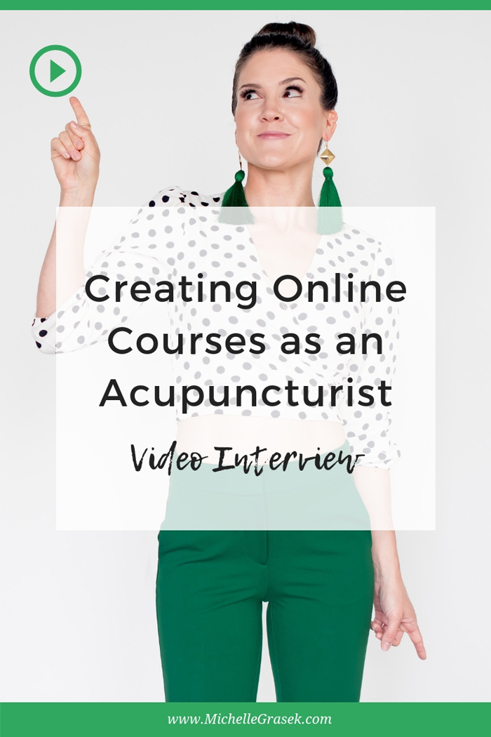 Join me and acupuncturist Katie Altneu as we chat about creating online courses as acupuncturists. We talk about being introverts and how that's impacted our courses, and much more.