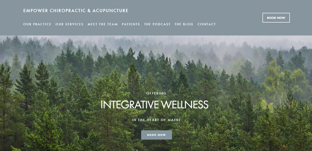 Empower Chiropractic & Acupuncture Website Front Page
