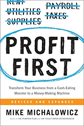 Profit First by Mike Michalowicz book cover