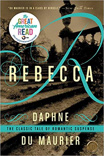 Book cover of the novel Rebecca by Daphne de Maurier