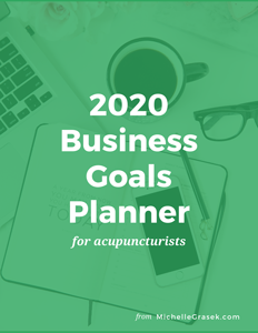 2020 Business Goals Planner for Acupuncturists