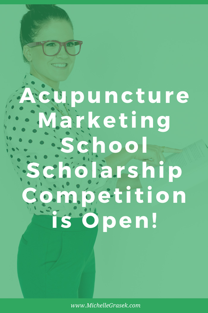 Win a free seat in Acupuncture Marketing School and learn to create an easy, effective marketing strategy for your clinic!