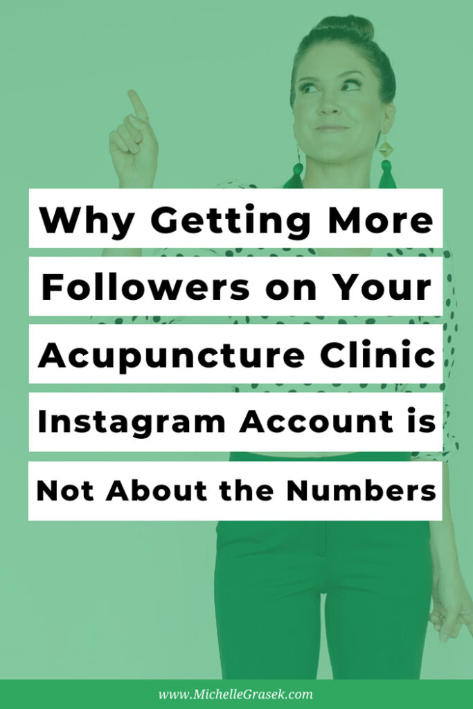 How to make the most of new Instagram followers on your acupuncture business account, and why the number of followers is not just a vanity metric! Move the needle for your practice >>