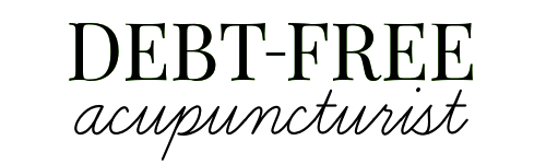 Debt-Free Acupuncturist Logo