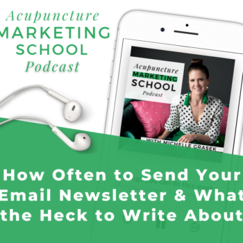 Podcast Episode #8: How often to send your email newsletter and what the heck to write about! Is live.