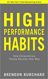 High Performance Habits book cover by Brendon Burchard