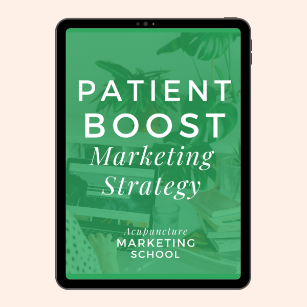 iPad mockup of Patient Boost Marketing Workbook Cover Page